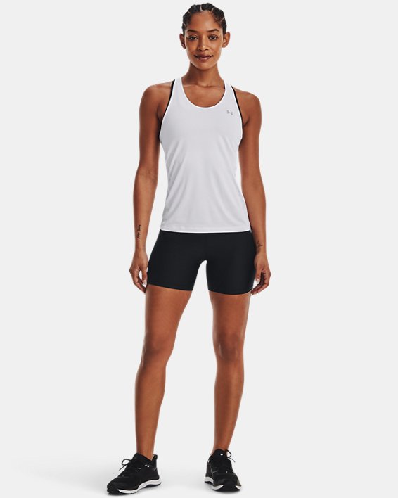 Women's HeatGear® Middy Shorts, Black, pdpMainDesktop image number 2